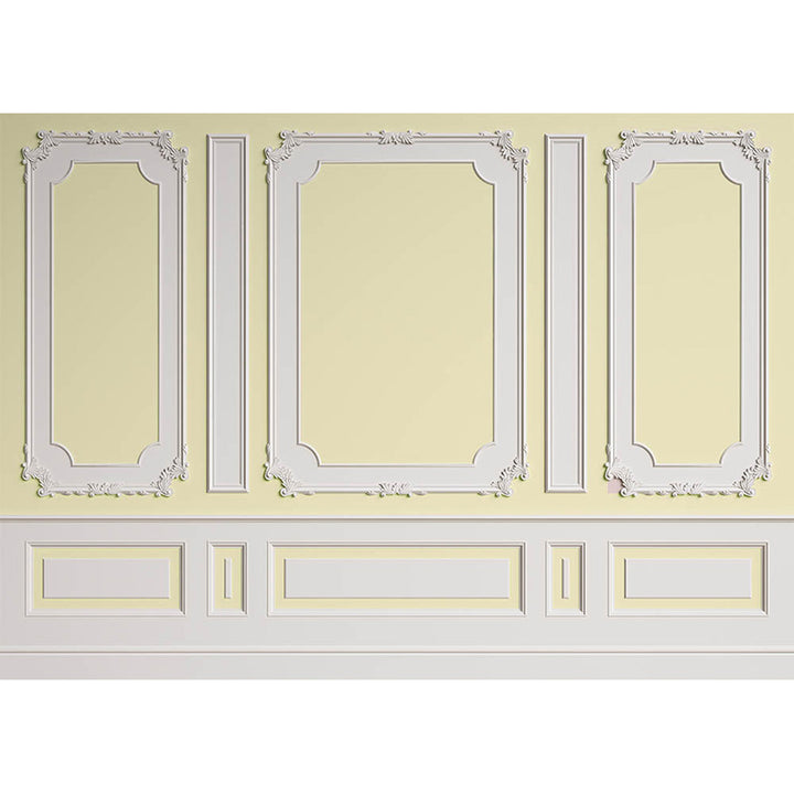 Avezano Elegant Light Yellow Wall Door Backdrop For Photography-AVEZANO