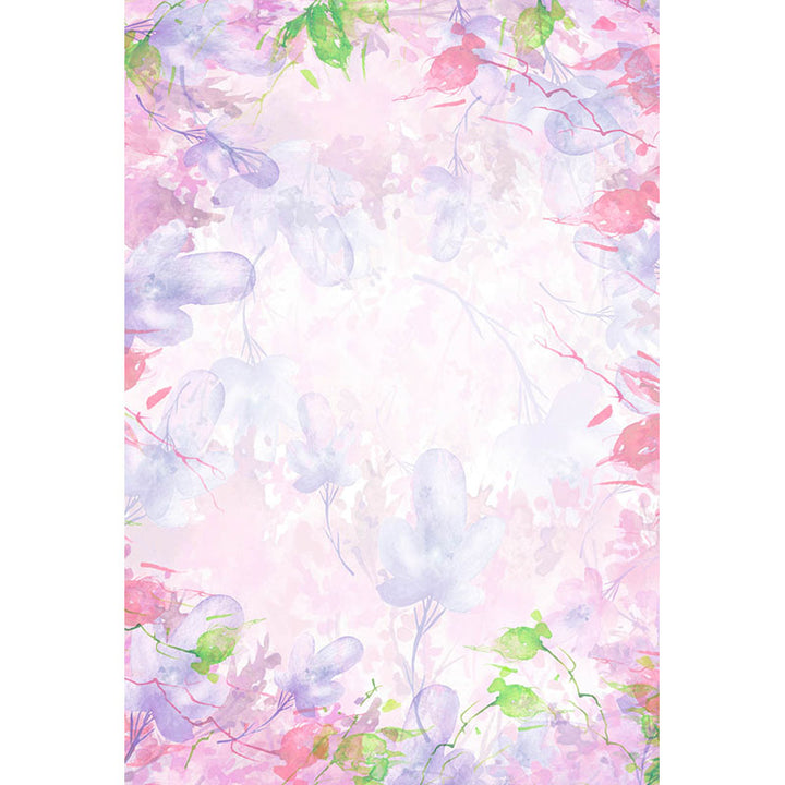 Avezano Pink Watercolour Painting Floral Backdrop For Photography-AVEZANO