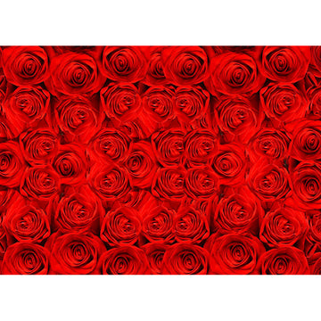 Avezano Red Rose Wall Floral Backdrop-AVEZANO