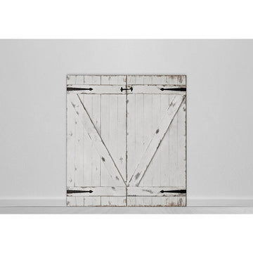 Avezano White Wood Door Photography Backdrop-AVEZANO