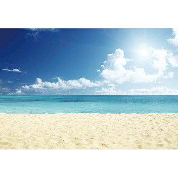 Avezano Sky And Sea And Beach In Summer Photography Backdrop-AVEZANO